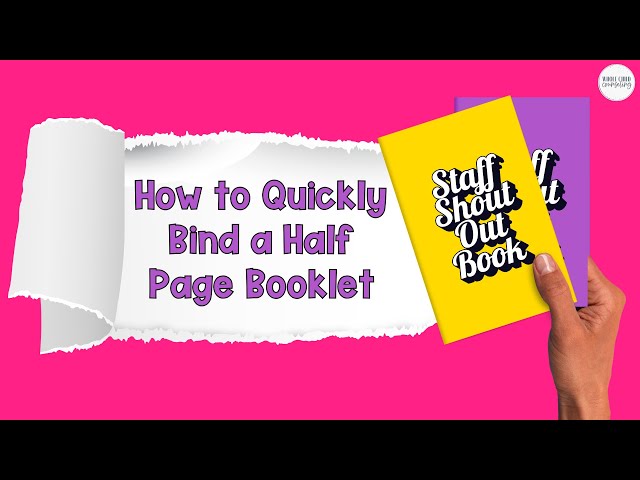 Hack:  How to Quickly Bind a Half Page Booklet (A5) with a Stapler and Cardboard