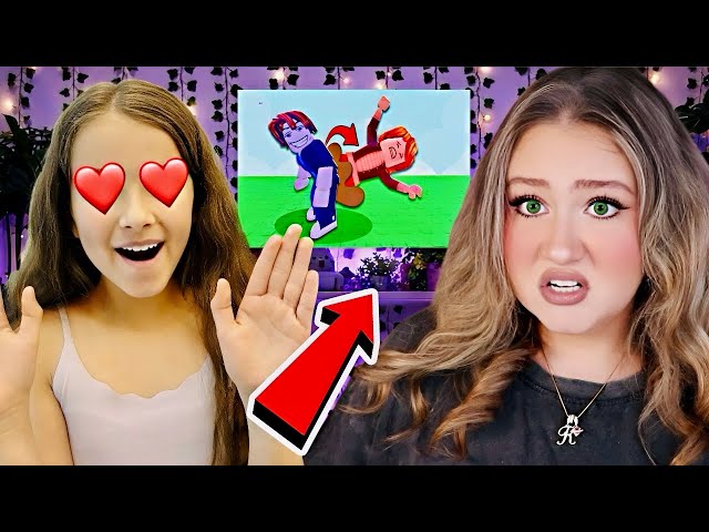 Playing ROBLOX Games My SISTER Is OBSESSED WITH...