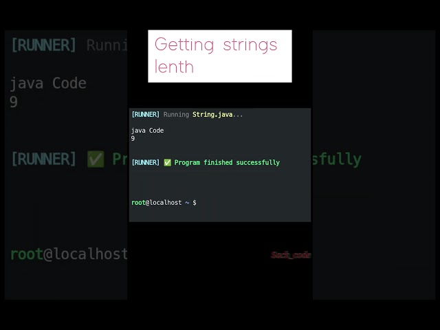 || Concatenation, length, and comparison of strings ||#shorts #java #education