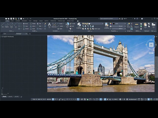 Tower Bridge London | Convert to AutoCAD Drawing – part 4