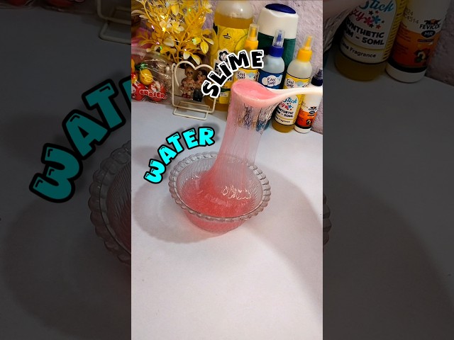 Fluffy 😍 Water Slime💦 In 5 rs | How to make slime| No Glue slime #trending #shorts #youtubeshorts