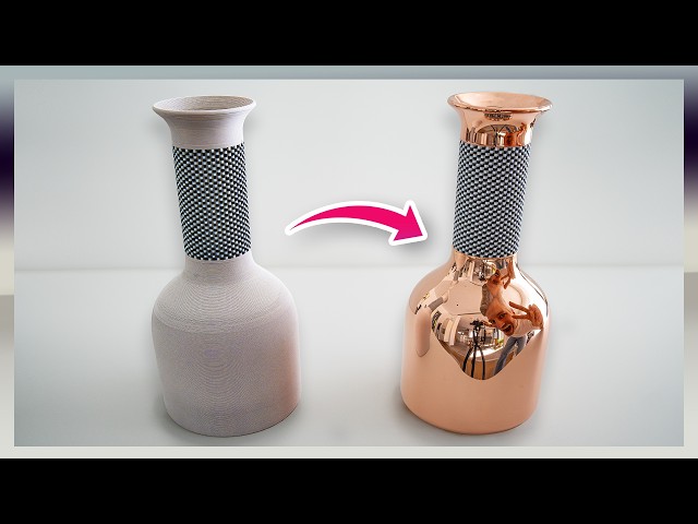 Electroplate Your 3D Prints With REAL Metal | Electroplating Vases