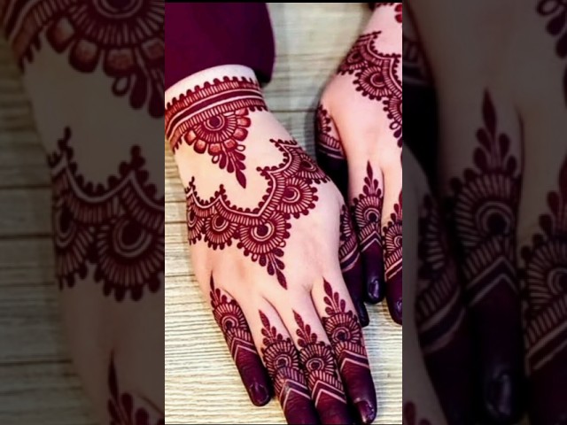 Very Beautiful Back Hand Mehndi design #mehndi #youtubeshorts #viralvideo #shorts #trending #yt