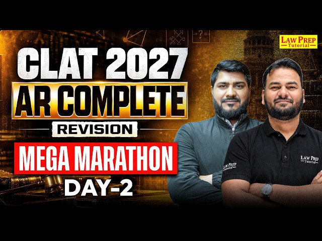 CLAT 2027 Analytical Reasoning Marathon | Complete Syllabus Revision | Day 2