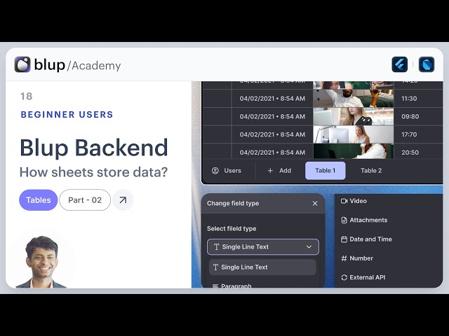 Blup Backend - Sheets: How tables work in Blup Backend. | Introduction | #flutter #blup #backend