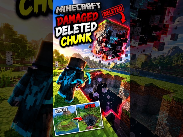 Minecraft but taking damage delete the chunk.