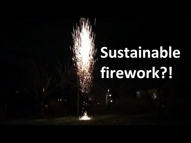 Steel wool firework 2  -Single shot burst membrane.